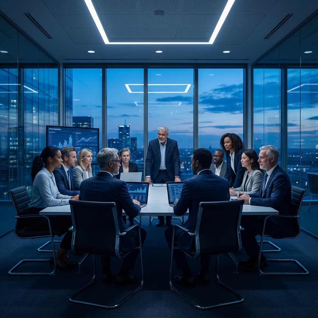 Enterprise Executive Team Collaborating